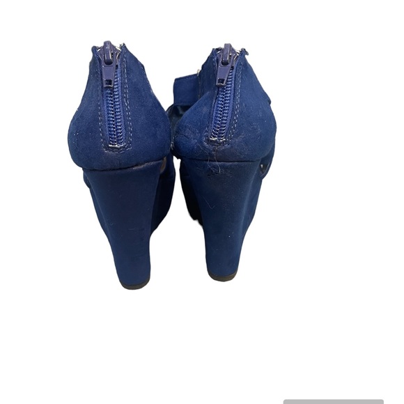 Madden Girl Women's Blue Wikke Platform Wedge - Picture 5 of 7